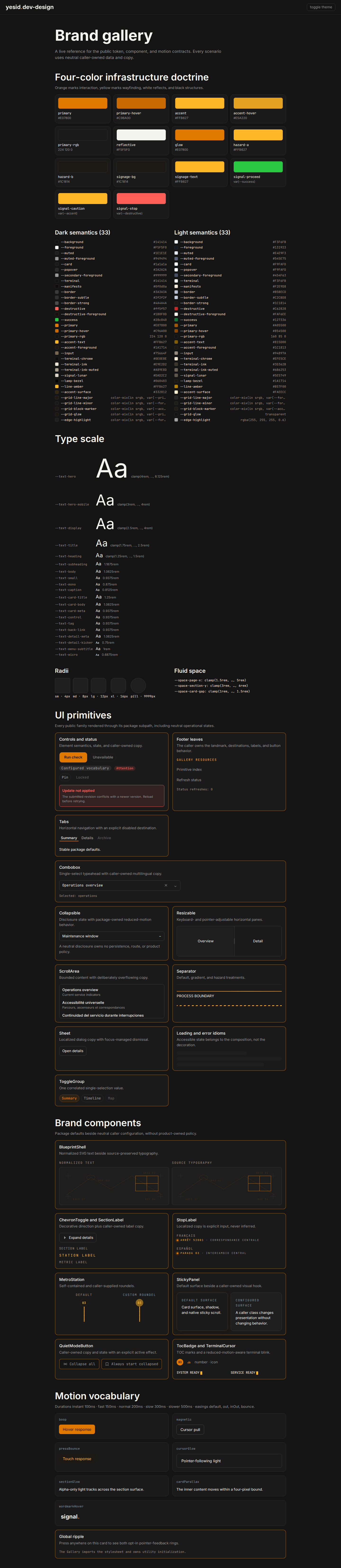 yesid.dev-design: a shared visual foundation